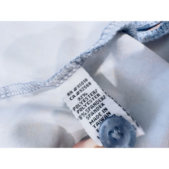 Straight Down‎ Performance Golf  Polo Shirt AOP Blue 2XL Baby Blue floral print - Picture 12 of 13